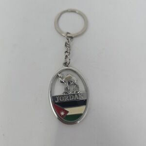Jordan Flag Keychain Jordan Keychain Jordanian ‎ Gift Idea Jordan Flag Key Ring
